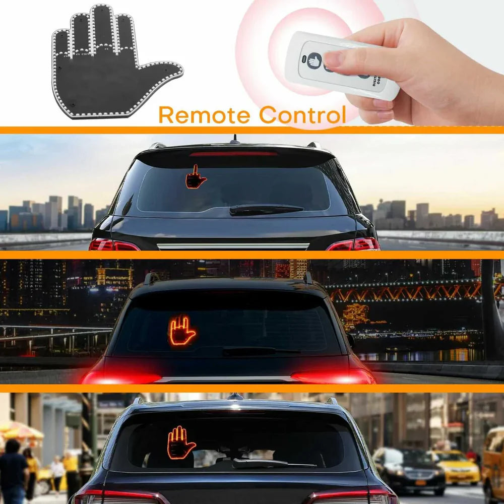 RoadRater™ Mano interactiva de Luz Led para tu carro 🤟✋