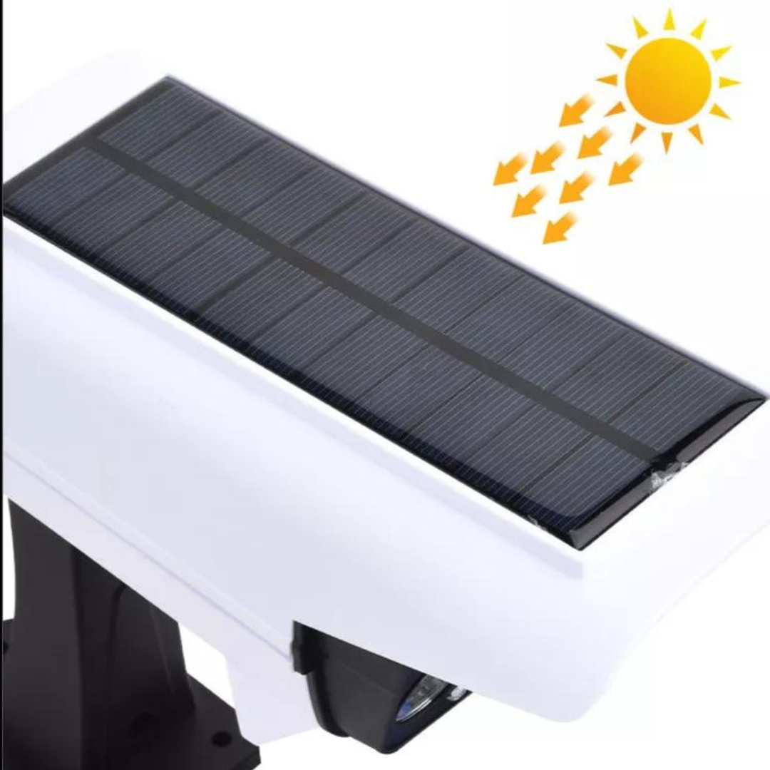 Foco solar LED en forma de CAMARA DE SEGURIDAD