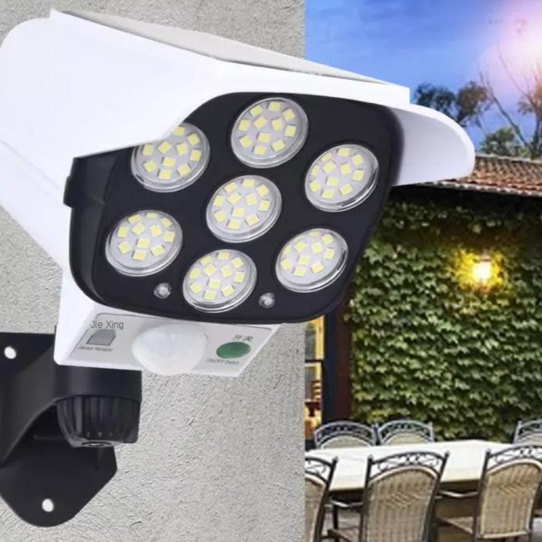 Foco solar LED en forma de CAMARA DE SEGURIDAD